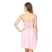 IGNOTO Babydoll Lingerie for Women || Nightwear, Honeymoon Sleepwear Baby doll Dress for Ladies || 132-BLK - UMB-FROK-PNK