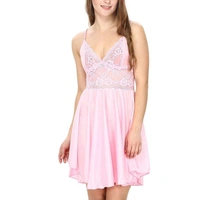 IGNOTO Babydoll Lingerie for Women || Nightwear, Honeymoon Sleepwear Baby doll Dress for Ladies || 132-BLK - UMB-FROK-PNK