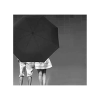 Black 2-Fold Umbrella Water Proof || Rain, Sun & UV Rays Protection Umbrella for Men and Women - 2