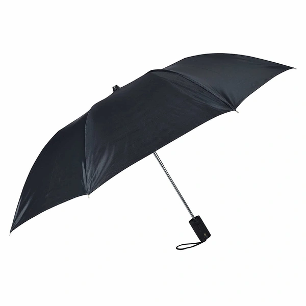 Black 2-Fold Umbrella Water Proof || Rain, Sun & UV Rays Protection Umbrella for Men and Women - 1
