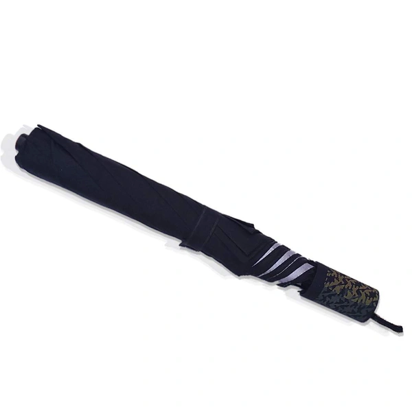 Black 2-Fold Umbrella Water Proof || Rain, Sun & UV Rays Protection Umbrella for Men and Women - 1