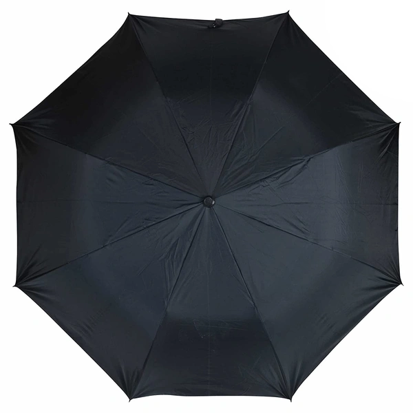 Black 2-Fold Umbrella Water Proof || Rain, Sun & UV Rays Protection Umbrella for Men and Women - 1