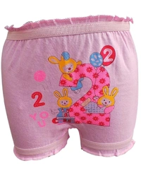 Baby, Kids Inner Wear, bloomers || Unisex Printed Cotton Panty || 100% Cotton Housiry With Cartoon Print  - 12, 3-4 Years