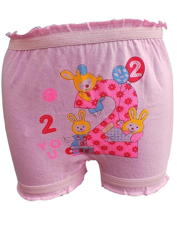 Baby, Kids Inner Wear, bloomers || Unisex Printed Cotton Panty || 100% Cotton Housiry With Cartoon Print  - 12, 3-4 Years