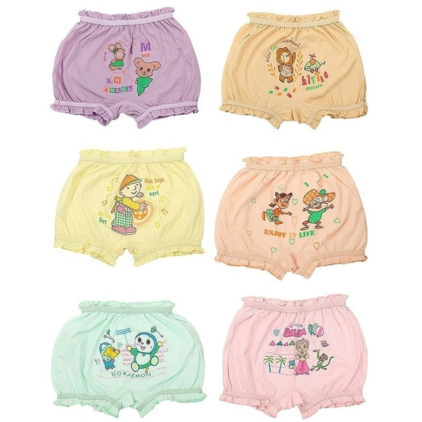 Baby, Kids Inner Wear, bloomers || Unisex Printed Cotton Panty || 100% Cotton Housiry With Cartoon Print  - 6, 4-5 Years