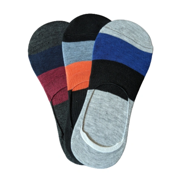 Men and Women Cotton Ankle Socks for Loafer/Juti with Anti-Slip Silicon Anti Skit Support || (Multicolour, Assorted, Free Size) - 3