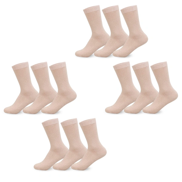 IGNOTO Nylon Cotton Blend Toe Socks for Women/Girls || Thumb Socks, Skin Color - 12