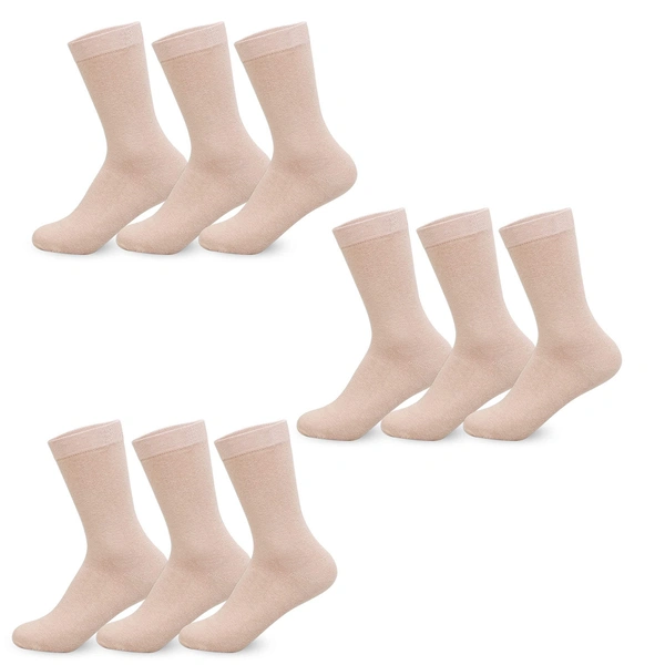 IGNOTO Nylon Cotton Blend Toe Socks for Women/Girls || Thumb Socks, Skin Color - 9