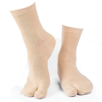 IGNOTO Nylon Cotton Blend Toe Socks for Women/Girls || Thumb Socks, Skin Color - 3