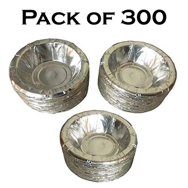IGNOTO Craft Paper Disposable Bowl / Dona / Serving Bowl 160 GSM, 6 Inches Paper Plates|| Wedding Events and Official use Cups, Regular Usage - 300