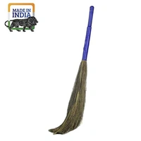 Soft Meghalaya Grass Broom Stick || Eco-Friendly || Jumbo size (Phool Jhadu, Mop) for Floor, Garden, Outdoor Cleaning Natural and Pure Bamboo Seek Coconut Jhadu/Brooms (Multicolour - Assorted) - 5, FOOL-JHADU
