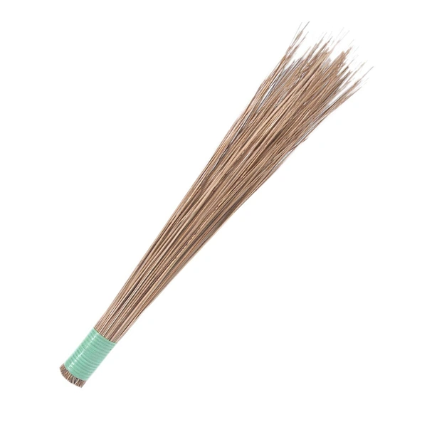 Soft Meghalaya Grass Broom Stick || Eco-Friendly || Jumbo size (Phool Jhadu, Mop) for Floor, Garden, Outdoor Cleaning Natural and Pure Bamboo Seek Coconut Jhadu/Brooms (Multicolour - Assorted) - 1, COCO-JHADU