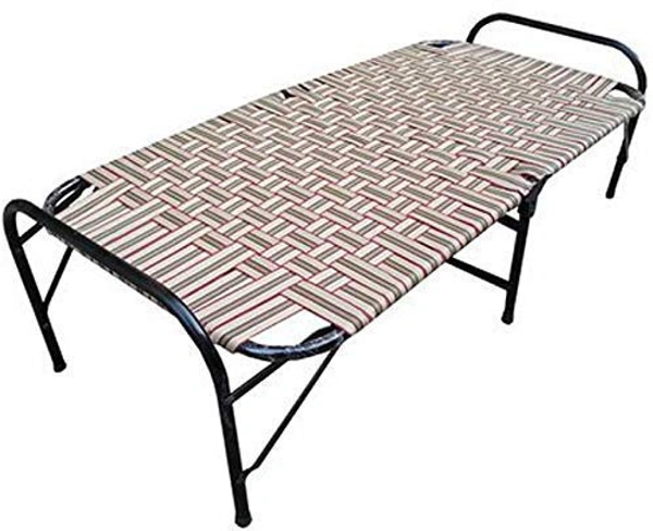 IGNOTO Nylon / Cotton / Plastic Niwar Patta Roll for Folding Chair, Folding Bed, Charpai, khatiya - 6 CM, Resham, White