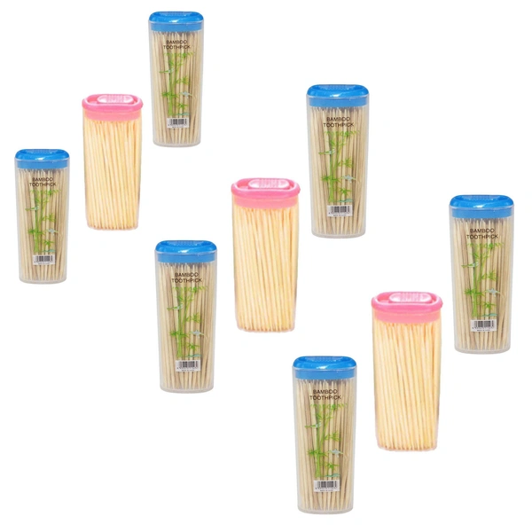 supreme quality wooden toothpick bamboo sticks - party sticks - fruit skewer -kabab skewer- pointed tip-Brown - 9