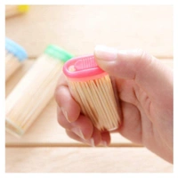 supreme quality wooden toothpick bamboo sticks - party sticks - fruit skewer -kabab skewer- pointed tip-Brown - 9