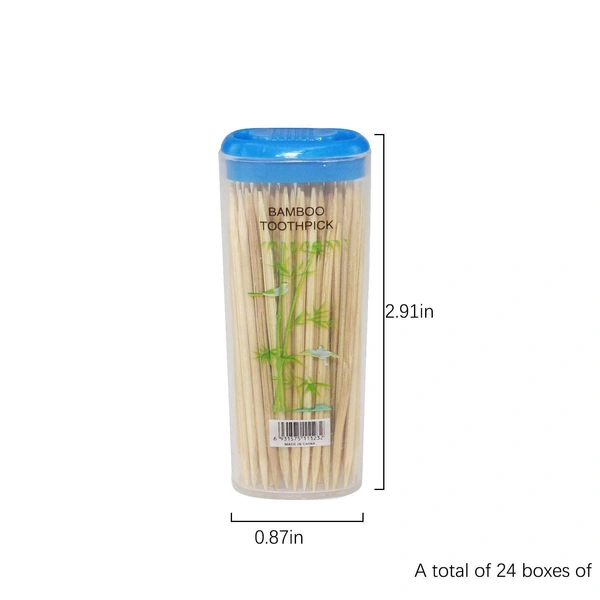 supreme quality wooden toothpick bamboo sticks - party sticks - fruit skewer -kabab skewer- pointed tip-Brown - 9