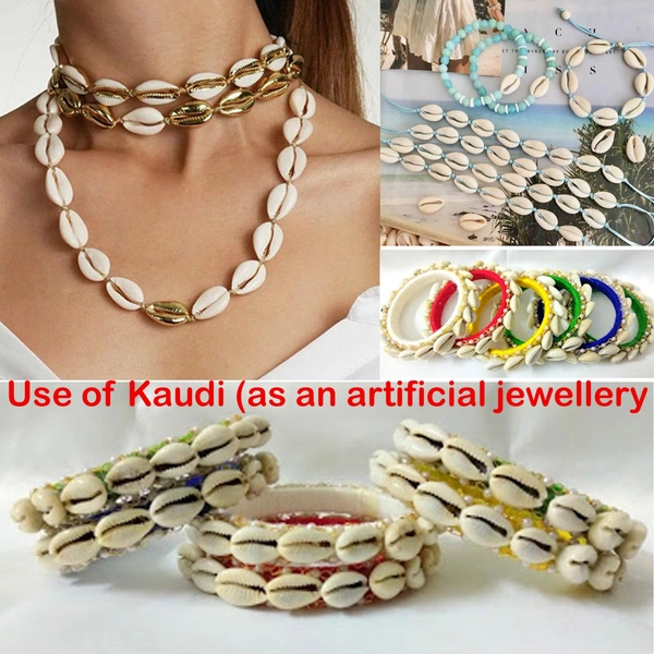 Natural Kawdi/Kaudi/Sea shell for Laxmi/Kuber and Diwali Pooja ((Kaudi 108 Piece + Free 1 Shri Kuber Yantra(Copper yantra) & 1 Pooja Kalawa Shuddh Dhaga)
