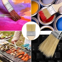 Combo Pack of Double Thickness Triple Boiled 100% Pure Nylon/Polyester Blend Round Bristles Paint Brush for All Application - Brush size 4 inch Pack of 2