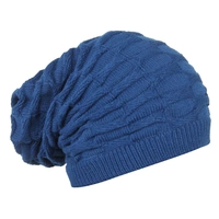  Unisex Inside Fur Beanie Cap for Men Women Girls Skull Slouchy Winter Woolen Knitted (Color: Assorted)