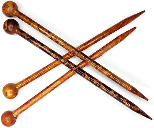 Wooden Hair Stick for Women Girls Hair Accessories Juda pin Hair Stick Juda Stick Hair pin Wooden Hair Juda pin Bun Stick (Pattern/Design: Assorted) - 4