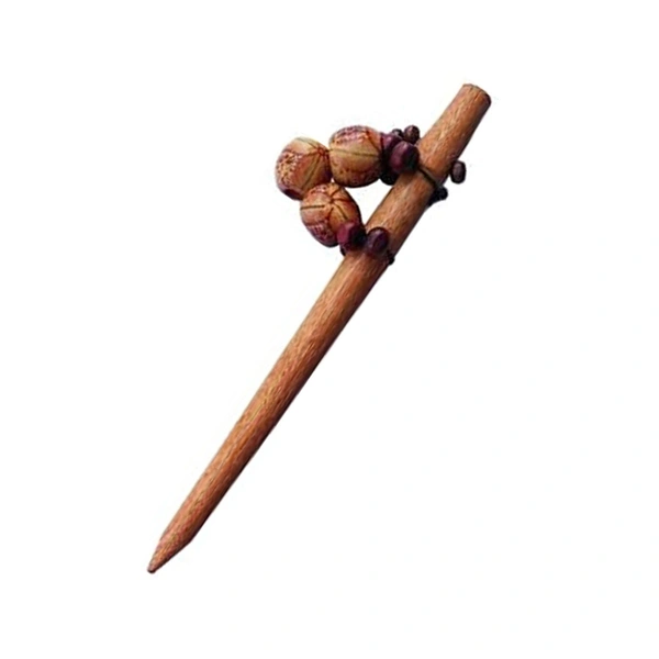 Wooden Hair Stick for Women Girls Hair Accessories Juda pin Hair Stick Juda Stick Hair pin Wooden Hair Juda pin Bun Stick (Pattern/Design: Assorted) - 4