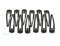 Tik Tak Hair Clips Pins for Women Girls & Kids Tic Tac Matte Black Clips Barrettes Hair Styling Pins - 12 (6 Pair), Small