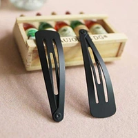 Tik Tak Hair Clips Pins for Women Girls & Kids Tic Tac Matte Black Clips Barrettes Hair Styling Pins - 12 (6 Pair), Big