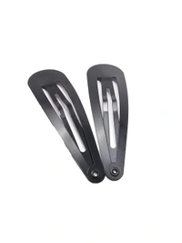 Tik Tak Hair Clips Pins for Women Girls & Kids Tic Tac Matte Black Clips Barrettes Hair Styling Pins - 12 (6 Pair), Big