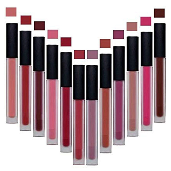 Liquid Matte Lip Gloss Waterproof Lipstick Combo || Long stay with creamy and matte formula - 12