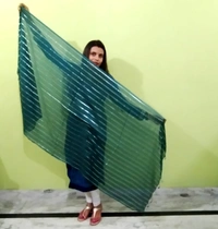 IGNOTO Women's Cotton Dupatta || Multicolor Gold Silver Zari Line Pattern (Pattern/Design: Assorted) - Burnham
