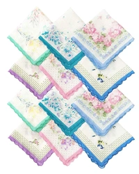 Women's Fashionable Cotton Multicolor Handkerchiefs with colorful stripes || Hankies for Women / Girls - 10