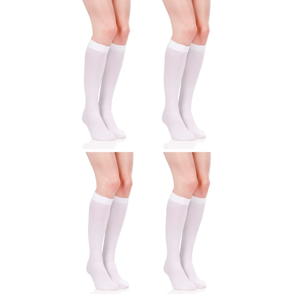 Cotton Thigh-High Stockings || Knee High Socks Long Female Transparent White Stockings Sexy Women Varicose Nylon Stockings - 4