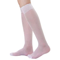 Cotton Thigh-High Stockings || Knee High Socks Long Female Transparent White Stockings Sexy Women Varicose Nylon Stockings - 4