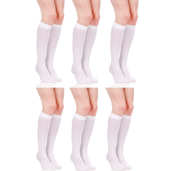 Cotton Thigh-High Stockings || Knee High Socks Long Female Transparent White Stockings Sexy Women Varicose Nylon Stockings - 6
