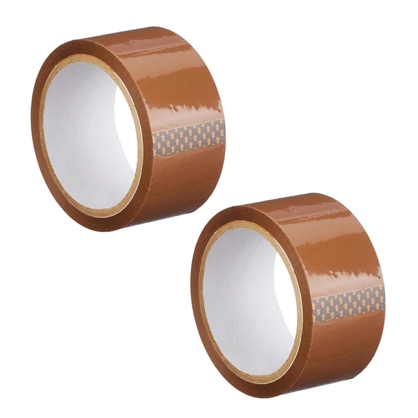 BOPP Packing Cello Tape, Self Adhesive Heavy Duty Tape Roll Ideal for Packaging Box (65 Metres) - Bourbon, 2, 2 Inch