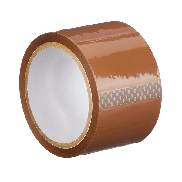 BOPP Packing Cello Tape, Self Adhesive Heavy Duty Tape Roll Ideal for Packaging Box (65 Metres) - Bourbon, 1, 3 Inch