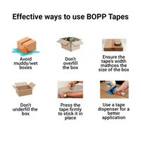 BOPP Packing Cello Tape, Self Adhesive Heavy Duty Tape Roll Ideal for Packaging Box (65 Metres) - Bourbon, 1, 2 Inch