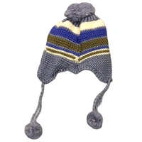 Girls Winter Knit Cap Hat Soft Fleece Velvet Fur Ear Flap Woolen Hat || Skull Beanie Unisex Kids Winter Hat