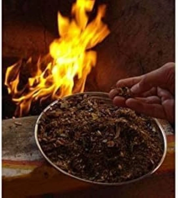 Hawan Samagri for Pooj ||100% Pure Havan Samagri Dhoop with 38 Type of Natural Herbs for Hawan kund, Durga Puja, Home Pooja, Yagya,Diwali and Other Occassions - 500 Gram