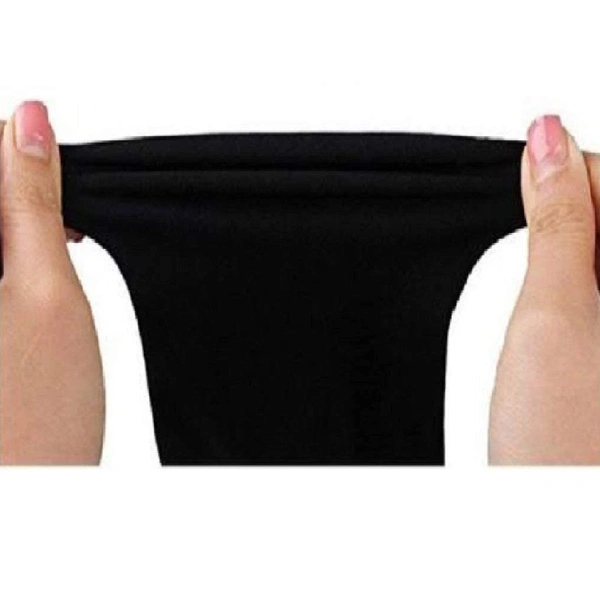 Men's and Women's Full Hand Arm Sleeves finger free arm sleeves dust and pollution Protections Driving Gloves || Black, Free Size - 1