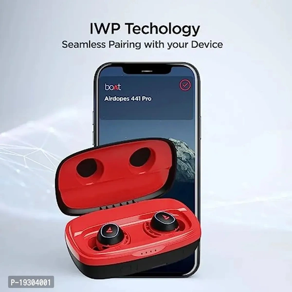 Boat Rockerz boAt  441 Pro Bluetooth Truly Wireless in Ear Earbuds with mic, Upto 150 Hours Playback, Signature Sound, IPX7, BT v5.0, Type-c Interface and Capacitive Touch Controls