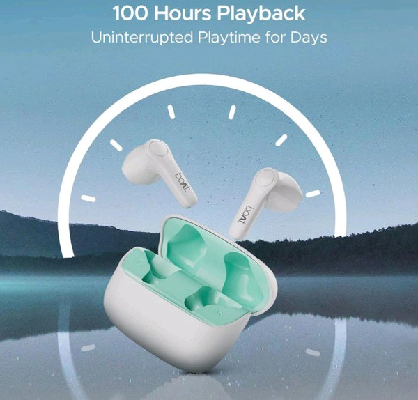 Boat boAt Airdopes Atom 81 Pro Truly Wireless in Ear Ear Buds w/ 100hrs of Playtime, 4 Mics with ENx, Beast Mode with 50ms Low Latency, 13mm Drivers, IWP Tech, ASAP Charge(Ivory Elegance)
