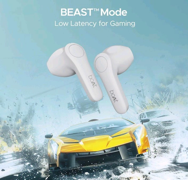 Boat boAt Airdopes Atom 81 Pro Truly Wireless in Ear Ear Buds w/ 100hrs of Playtime, 4 Mics with ENx, Beast Mode with 50ms Low Latency, 13mm Drivers, IWP Tech, ASAP Charge(Ivory Elegance)