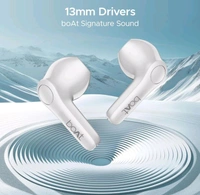 Boat boAt Airdopes Atom 81 Pro Truly Wireless in Ear Ear Buds w/ 100hrs of Playtime, 4 Mics with ENx, Beast Mode with 50ms Low Latency, 13mm Drivers, IWP Tech, ASAP Charge(Ivory Elegance)