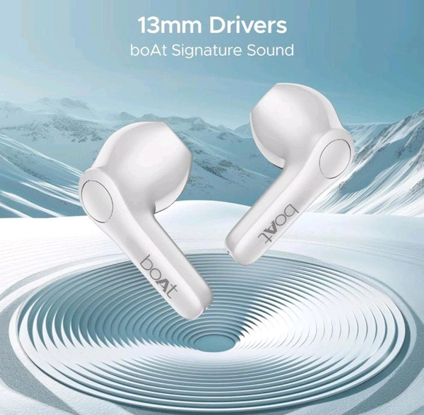 Boat boAt Airdopes Atom 81 Pro Truly Wireless in Ear Ear Buds w/ 100hrs of Playtime, 4 Mics with ENx, Beast Mode with 50ms Low Latency, 13mm Drivers, IWP Tech, ASAP Charge(Ivory Elegance)