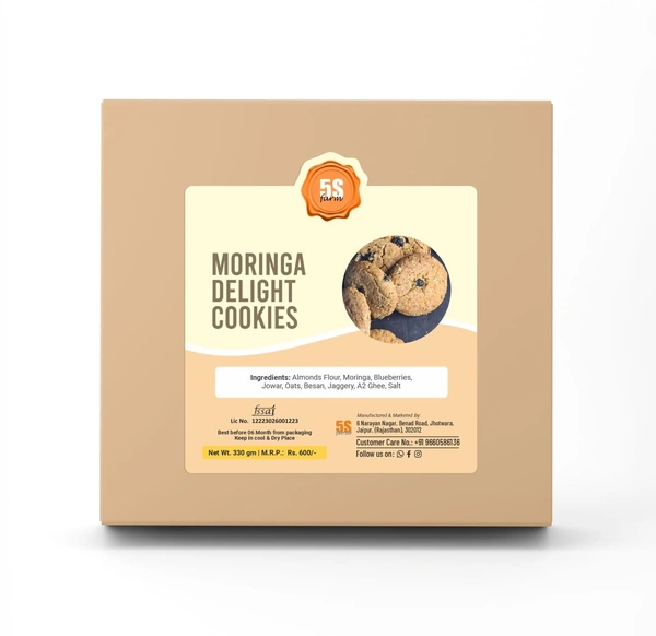 Moringa Blueberry Cookies � A Superfood Treat - 330 Grams