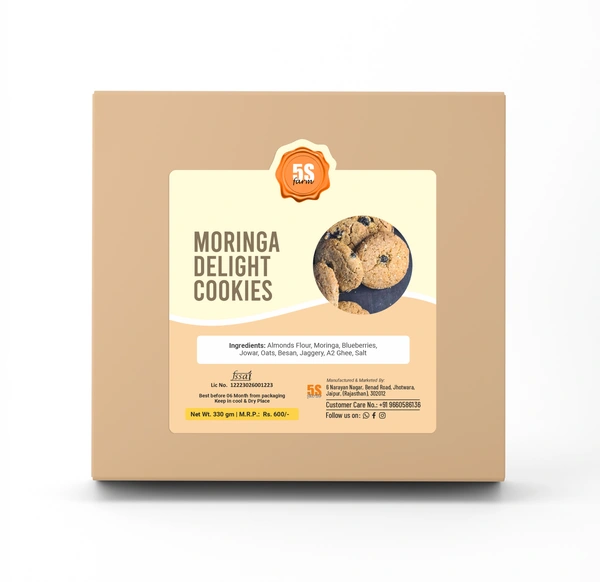 Moringa Blueberry Cookies � A Superfood Treat - 330 Grams