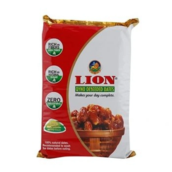 LION BRAND  Lion Deseeded Dates 500gm - 500gm, Pouch Box, 500gm