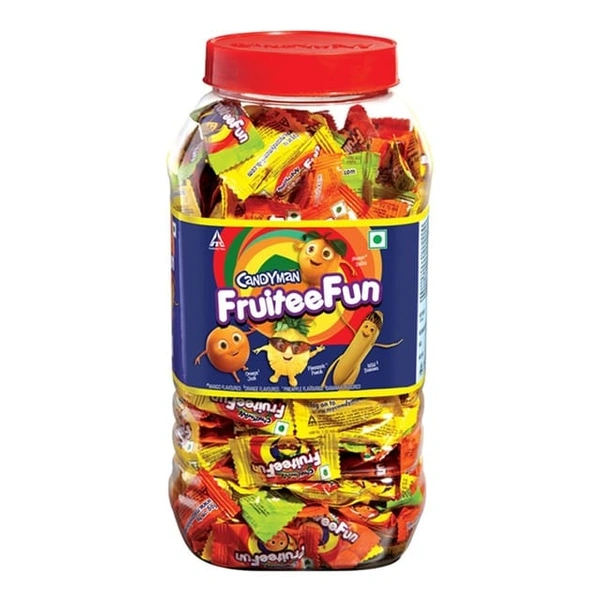 Candyman Fruiteefun 750g (300 unitsx2.5g) - 150/-, 12 Jar