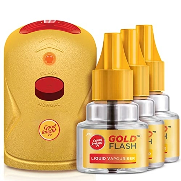 GODREJ  Good Knight Gold Flash (Pack Of 3 Refills+ Machine)